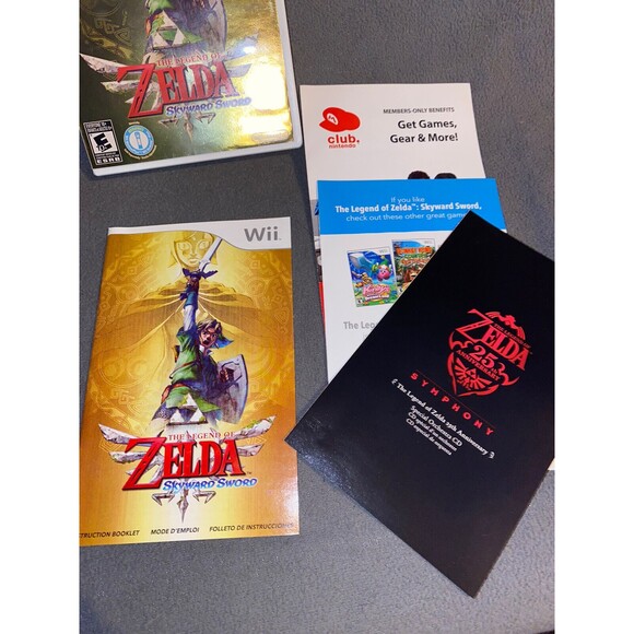 The Legend of Zelda: Skyward Sword (Nintendo Wii, 2011) Complete CIB Tested + CD - Picture 4 of 8